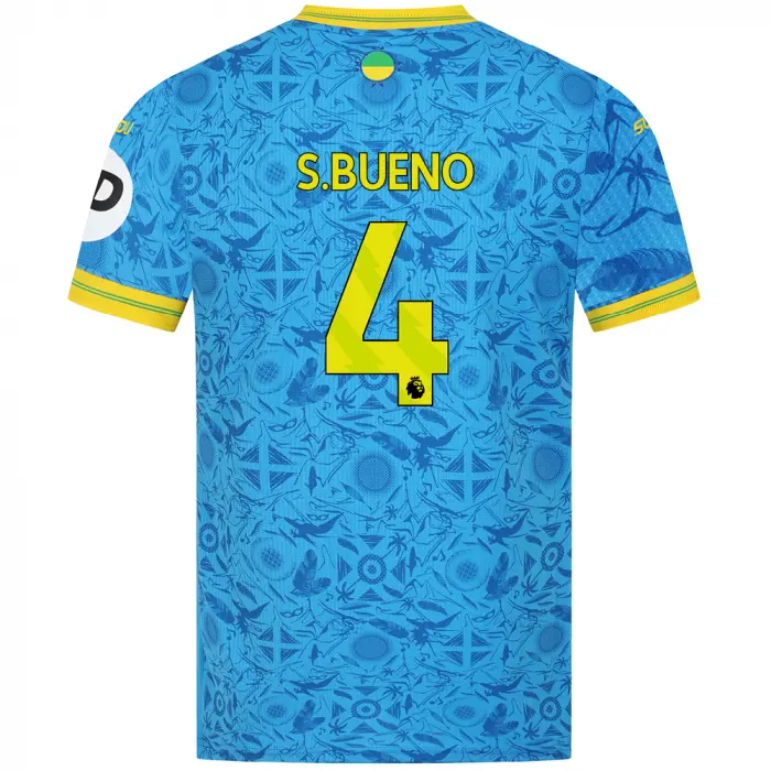 Wolverhampton Wanderers Store | Shop Official 2025-26 Wolves Pro Third Shirt – Adult S.BUENO 4 Wolves Gear